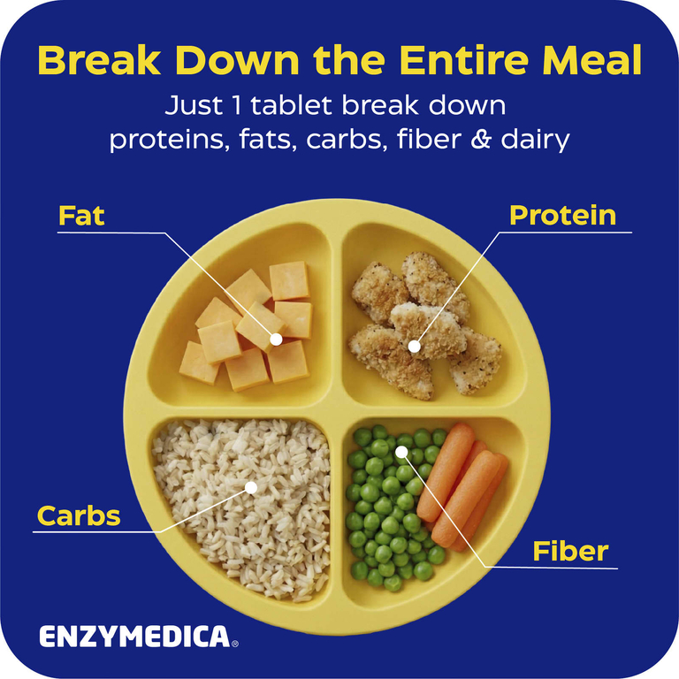 Enzymedica, пищеварительные ферменты для детей, со вкусом фруктового пунша, 90 таблеток