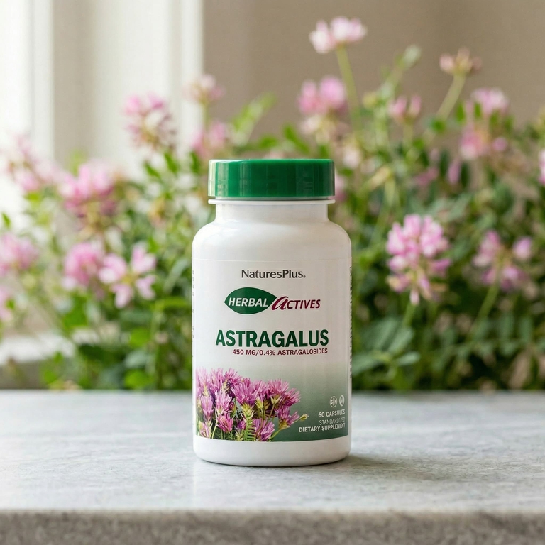 NaturesPlus, астрагал, 450 мг, 60 капсул