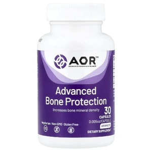Advanced Orthomolecular Research AOR, Улучшенная защита костей, 40 мг, 30 капсул