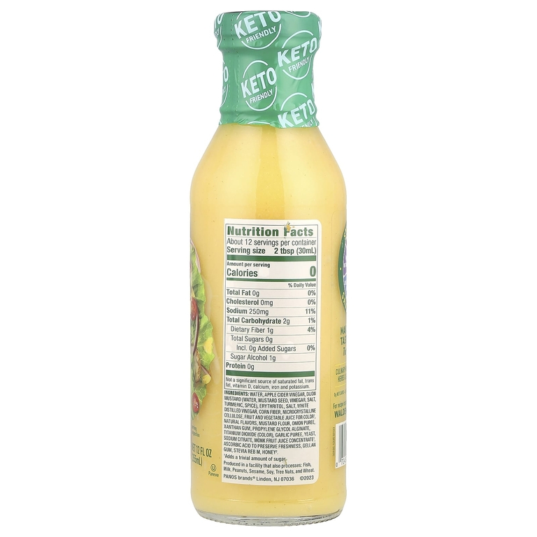 Walden Farms, Медово-дижонский соус, 12 жидких унций (355 мл)