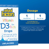 Natural Factors, витамин D3 в каплях для детей, без добавок, 15 мл (0,5 жидк. унции)