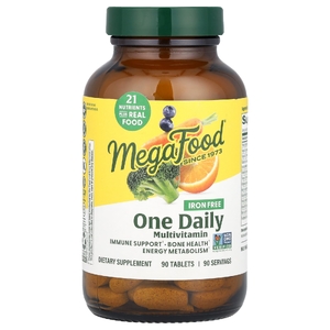 MegaFood, мультивитаминный комплекс, без железа, 90 таблеток