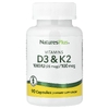 NaturesPlus, витамины D3 и К2, 90 капсул