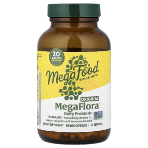 MegaFood, комплекс пробиотиков, 90 миникапсул
