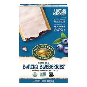 Nature's Path, органическая выпечка, Frosted Buncha Blueberries™, 6 шт., 312 г (11 унций)