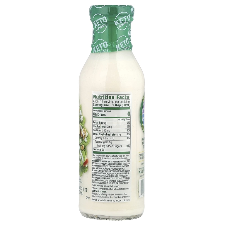 Walden Farms, Заправка, Голубой сыр, 12 жидких унций (355 мл)