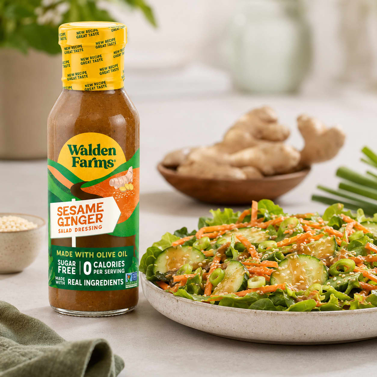 Walden Farms, Заправка для салата, кунжутный имбирь, 355 мл (12 жидк. унций)