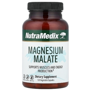 NutraMedix, малат магния, 120 растительных капсул (100 мг в 1 капсуле)