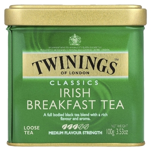 Twinings, классический, ирландский завтрак, рассыпной чай, 100 г (3,53 унции)