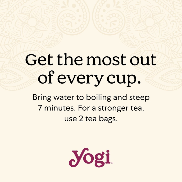 Yogi Tea, растительный чай от стресса, мед и лаванда, без кофеина, 16 чайных пакетиков, 29 г (1,02 унции)