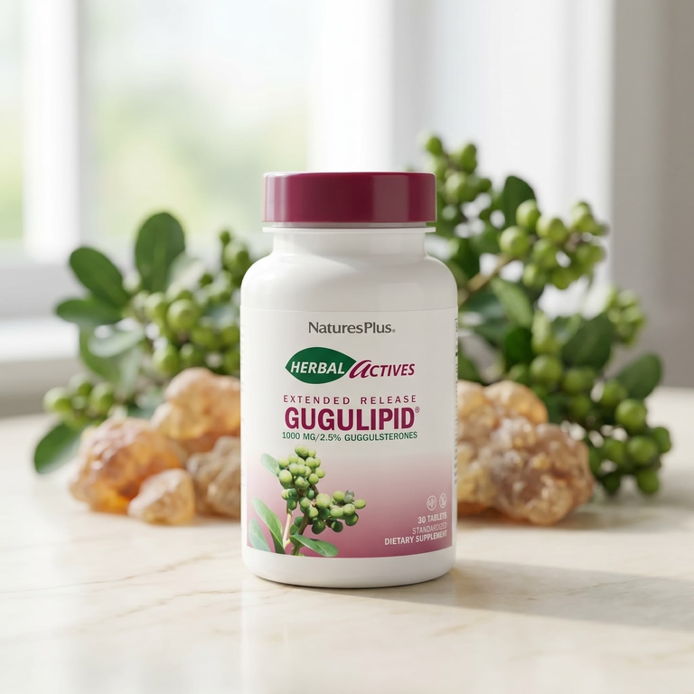 NaturesPlus, гуггул, с замедленным высвобождением, 30 таблеток