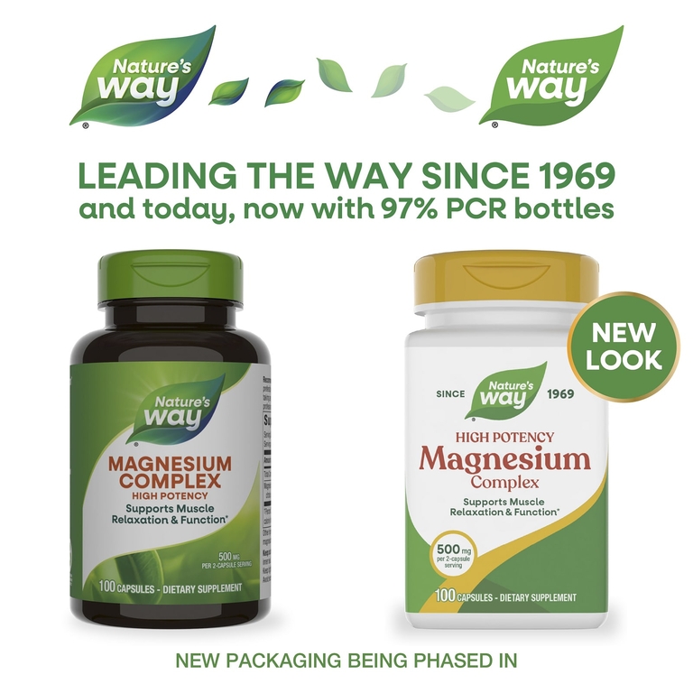 Nature's Way, комплекс с магнием, 100 капсул (250 мг в 1 капсуле)