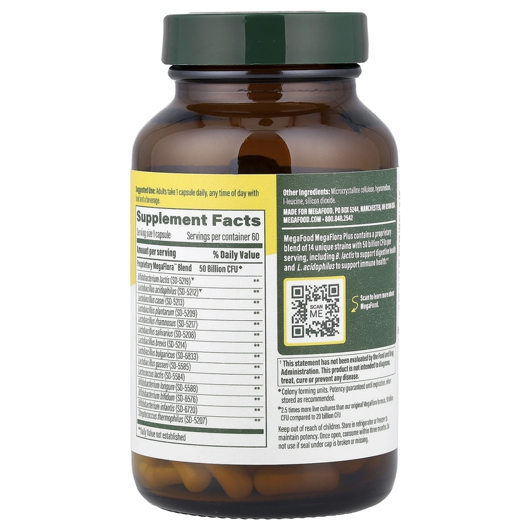 MegaFood, MegaFlora™ Plus, 60 капсул (Товар снят с продажи) 