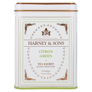 Harney & Sons, зеленый чай, лимонный с бархатцами, 20 пакетиков, 40 г (1,4 унции)