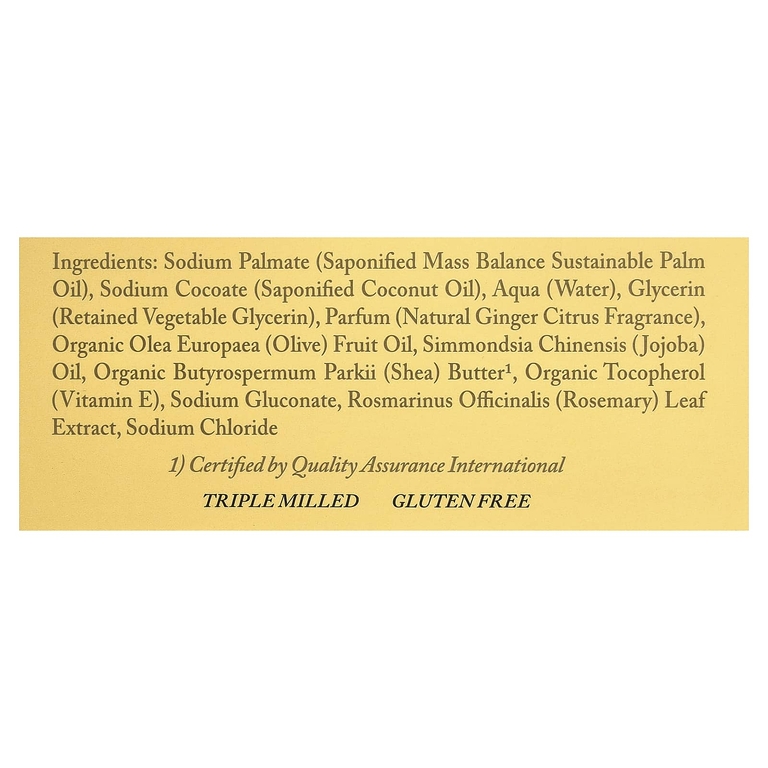 Dr. Woods, увлажняющее кусковое мыло, с имбирем и цитрусом, 149 г (5,25 унции)