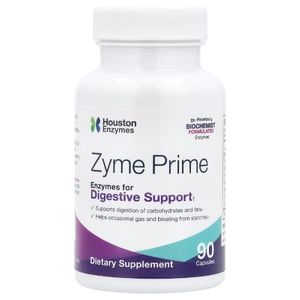 Houston Enzymes, комплекс пищеварительных ферментов для поддержки усвоения углеводов, жиров, крахмала и белков, 90 капсул