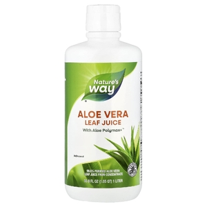 Nature's Way, сок из листьев алоэ вера, без добавок, 1 л (33,8 жидк. унции)