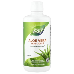 Nature's Way, сок из листьев алоэ вера, без добавок, 1 л (33,8 жидк. унции)