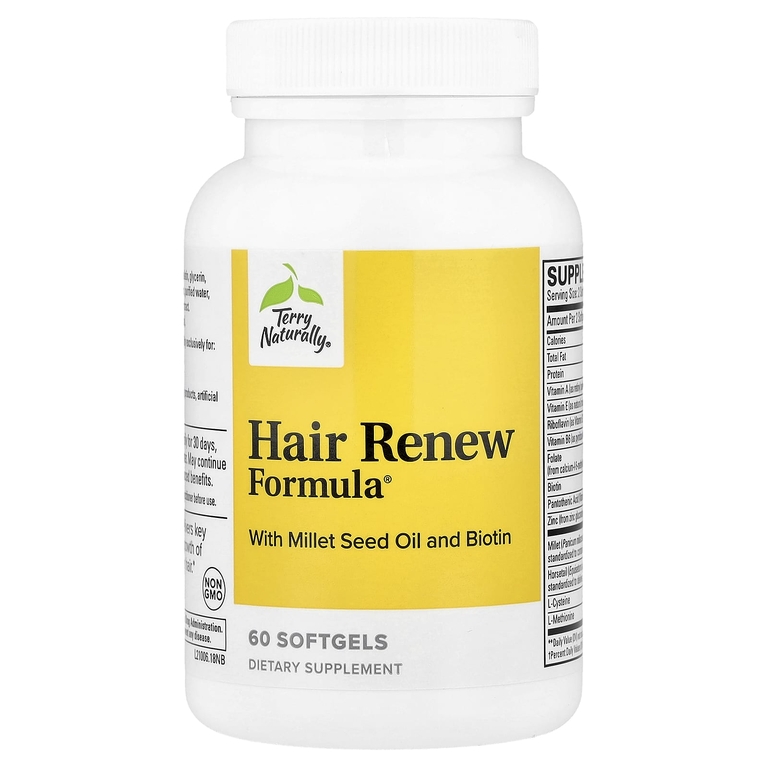 Terry Naturally, формула восстановления волос, 60 желатиновых капсул
