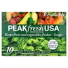 PEAKfresh USA, многоразовые пакеты с затяжками для хранения продуктов, 10 шт.