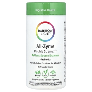 Rainbow Light, Ферменты растительного происхождения + Пробиотики, 180 веганских капсул
