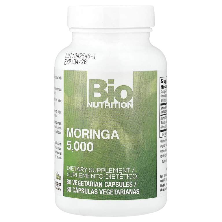 Bio Nutrition, моринга, 5,000 мг, 60 вегетарианских капсул