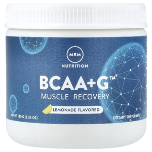 MRM Nutrition, сочетание аминокислот с разветвленной цепью (BCAA) и L-глютамина, добавка для восстановления мышц, со вкусом лимонада, 180 г (6,35 унции)