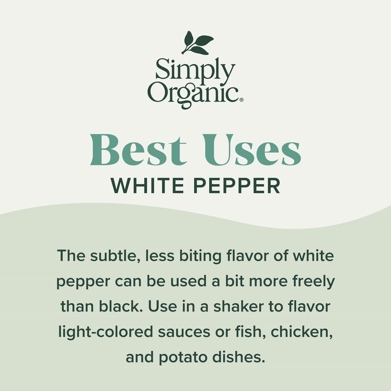 Simply Organic, белый перец, 81 г (2,86 унции)