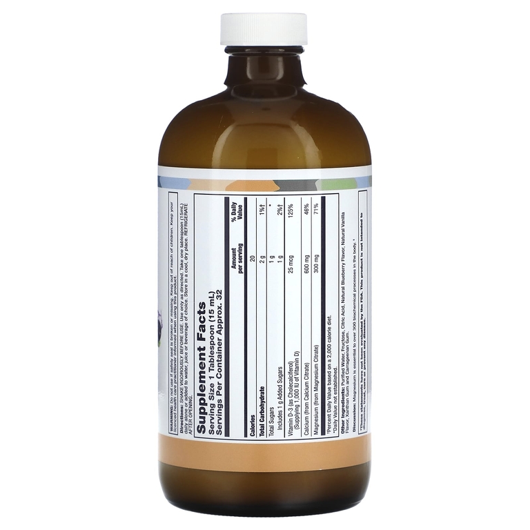 LifeTime Vitamins, добавка для поддержки здоровья костей, со вкусом голубики, 473 мл (16 жидк. унций)