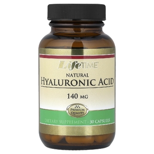 LifeTime Vitamins, натуральная гиалуроновая кислота, 140 мг, 30 капсул