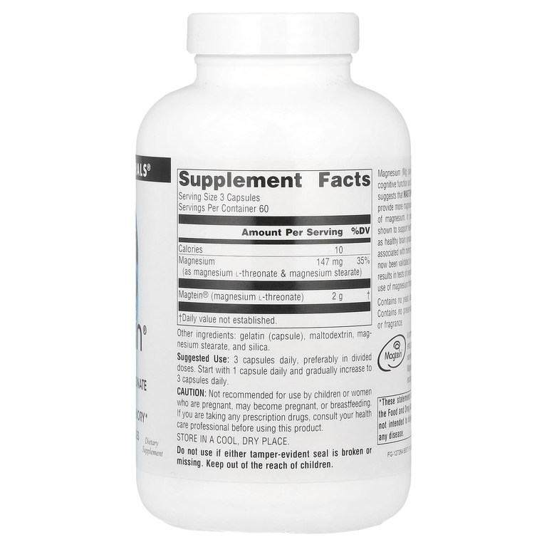 Source Naturals, L-треонат магния, 180 капсул
