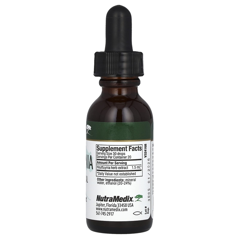 NutraMedix, Houttuynia, поддержка иммунитета и микробов, 30 мл (1 жидк. унц.)