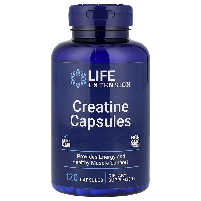 Life Extension, креатиновые капсулы, 120 капсул