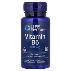 Life Extension, витамин B6, 250 мг, 100 вегетарианских капсул