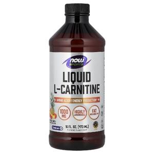 NOW Foods, Спорт, жидкий L-карнитин, со вкусом тропического пунша, 473 мл (16 жидких унций)