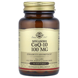 Solgar, Megasorb CoQ-10, мегасорб с коэнзимом Q-10, 100 мг, 90 капсул (Товар снят с продажи) 