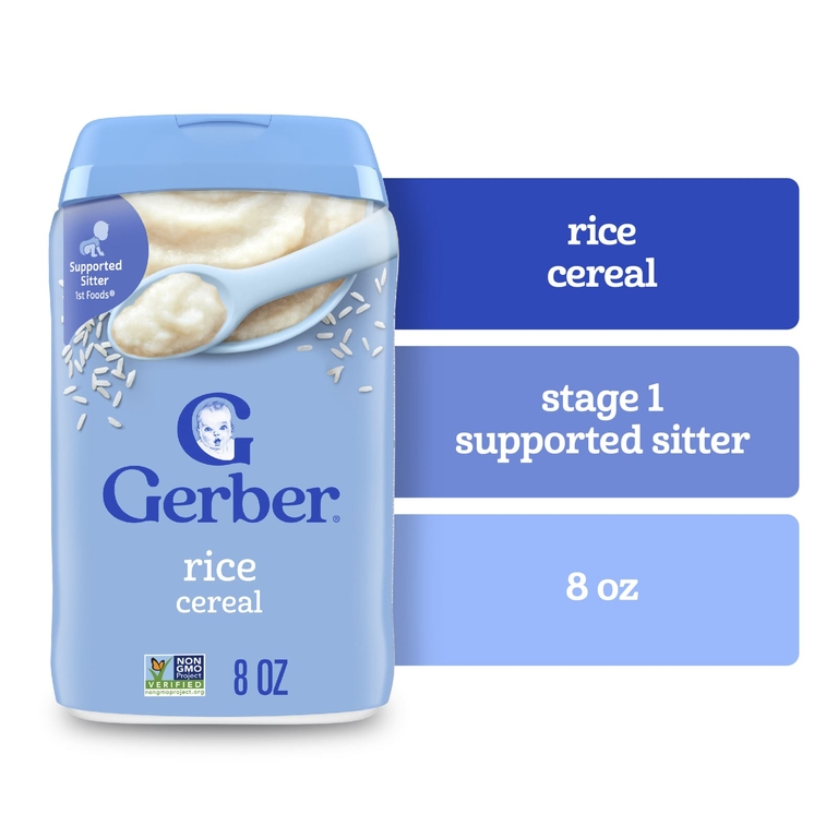 Gerber, рисовая каша, 227 г (8 унций)