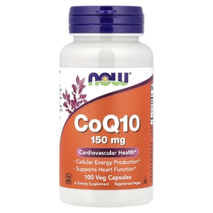NOW Foods, коэнзим Q10, 150 мг, 100 растительных капсул