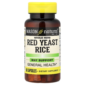 Mason Natural, Красный рис с дрожжами, цельные травы, 60 капсул