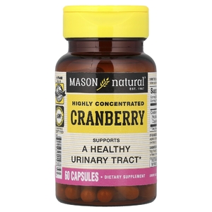 Mason Natural, клюква, высококонцентрированный продукт, 60 капсул (450 мг в 1 капсуле)