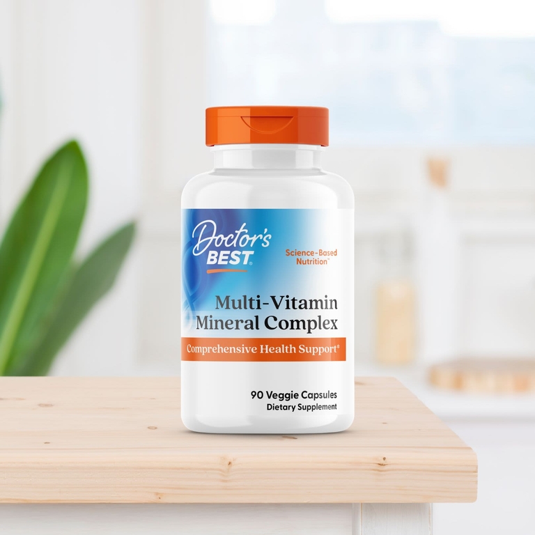 Doctor's Best, Мультивитаминный минеральный комплекс, 90 растительных капсул