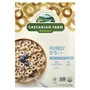 Cascadian Farm, Органические хлопья, овес и ячмень, 243 г (8,6 унции)