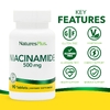 NaturesPlus, никотинамид, 500 мг, 90 таблеток