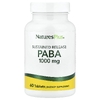 NaturesPlus, ПАБК, длительное высвобождение, 1000 мг, 60 таблеток