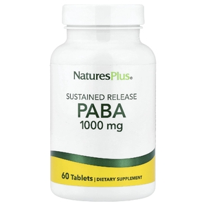 NaturesPlus, ПАБК, длительное высвобождение, 1000 мг, 60 таблеток