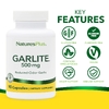 NaturesPlus, чеснок, 500 мг, 90 капсул