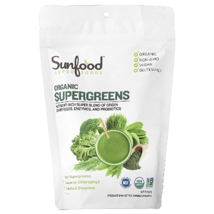 Sunfood, органическая суперзелень, 227 г (8 унций)