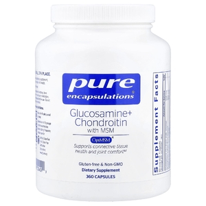 Pure Encapsulations, глюкозамин, хондроитин и МСМ, 360 капсул