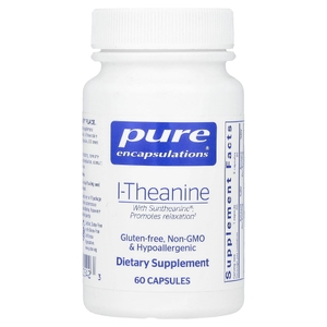 Pure Encapsulations, L-теанин, 60 капсул (200 мг в 1 капсуле)