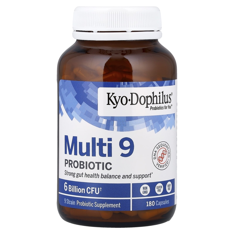 Kyolic, комплекс 9 пробиотиков, 180 капсул